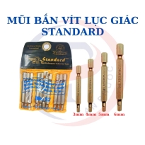 Mũi Bắn Vít Lục Giác (Chất Liệu Thép Đài Loan SX)