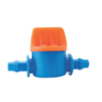 Van Nối Ống 2 Đầu 6 Ly (Xanh Dương + Cam)