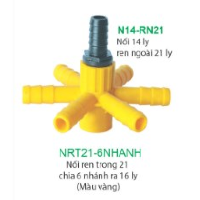 Bộ Chia 6 Nhánh Ra 14 Ly
