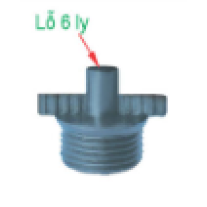 Nối Lỗ 6 Ly Ren Ngoài 21