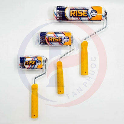 Cọ Lăn RISE Sọc Xanh Đỏ (Cán Vàng)