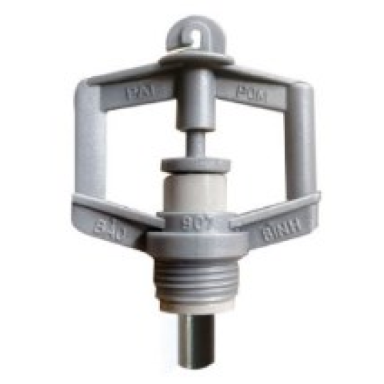 Béc Nhỏ Vuông Bọc Inox Ren Ngoài 17 Màu Xám